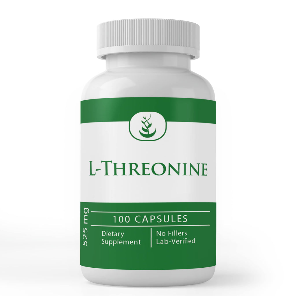 PURE ORIGINAL INGREDIENTS L-Threonine Capsules (100 Capsules) – Always Pure, No Additives, Lab Verified