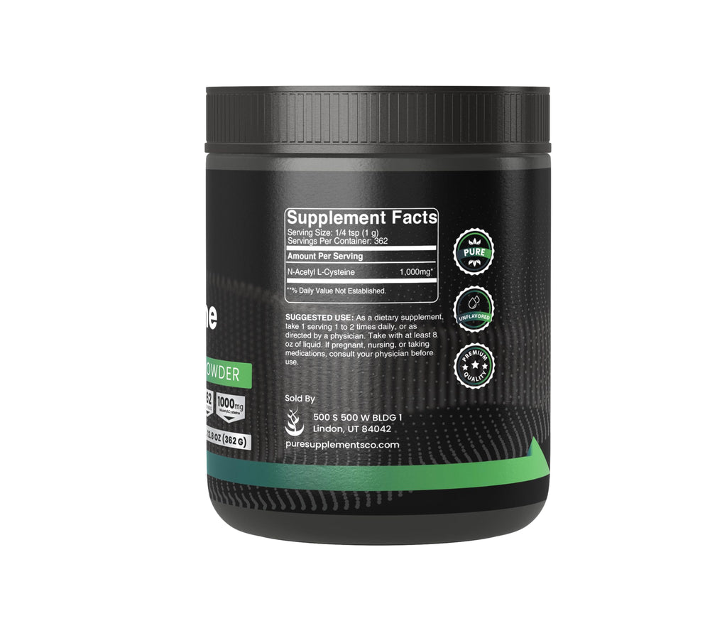 Pure Original Ingredients NAC Powder - 12.8 oz | N-Acetyl L-Cysteine, Amino Acid, Always Pure