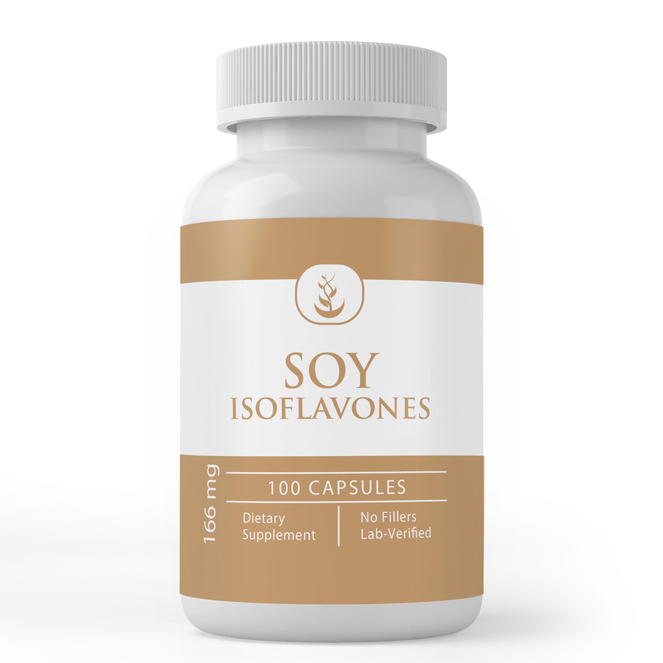 Pure Original Soy Isoflavones - 100 Capsules | No Additives, Lab Verified