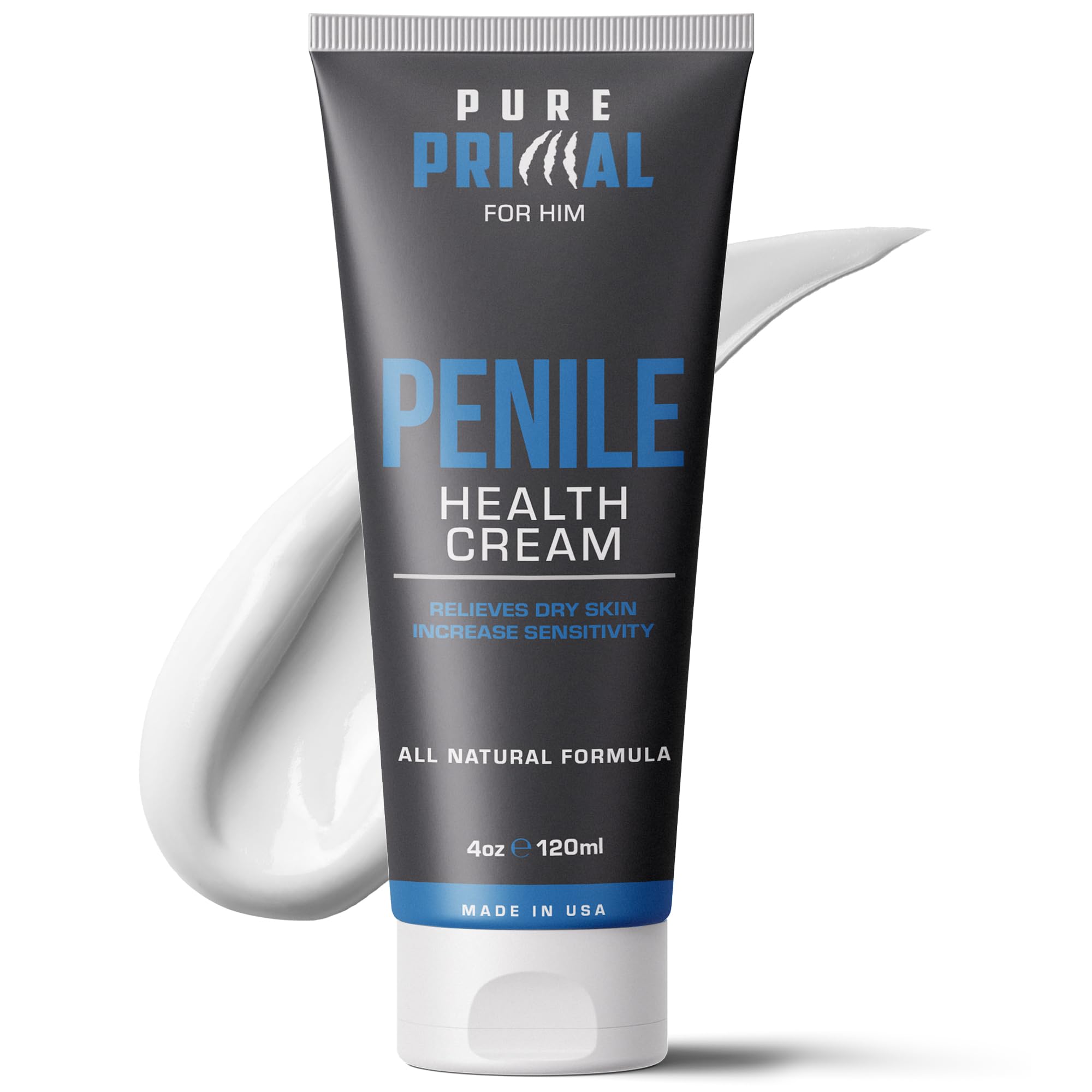 Pure Primal Soothing Skin Cream for Men | Fast-Absorbing Daily Moisturizer for Delicate Areas