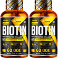 PURE RESEARCH Biotin & Collagen 60,000mcg Hair Growth Liquid Drops – Strong Nails, Healthy Hair & Glowing Skin (4 Fl Oz)