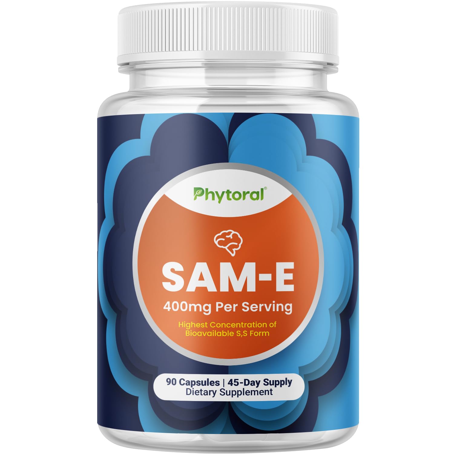 Pure SAM E 400mg – Nootropic SAM-e for Memory, Mood, Joints & Liver Health | 90 Capsules