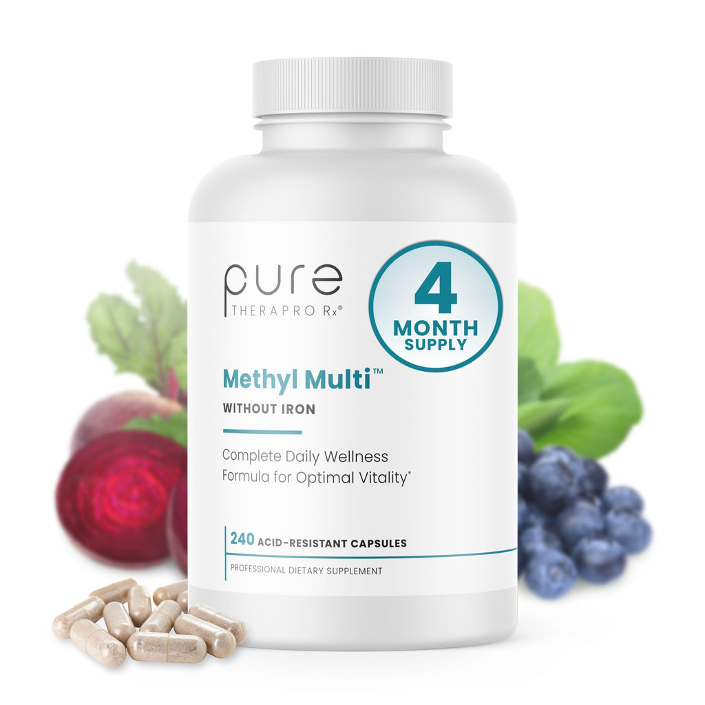 Pure Therapro Rx Methyl Multi Without Iron – Made in USA | 240 Capsules