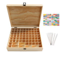 Pure Vie Wooden Essential Oil Box – 74 Bottle Capacity (5–20ml)
