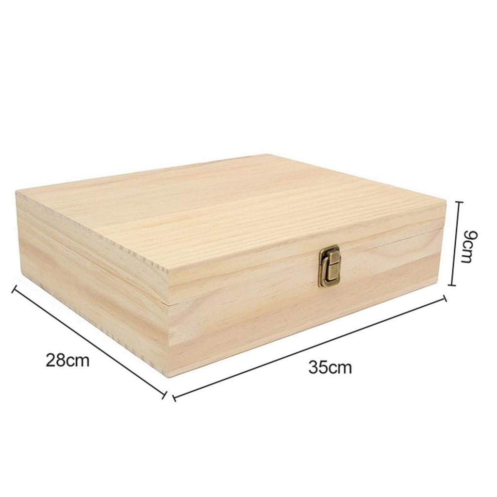 Pure Vie Wooden Essential Oil Box – 74 Bottle Capacity (5–20ml)