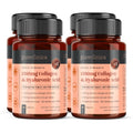 PureClinica Triple Strength Marine Collagen & Hyaluronic Acid – 1500mg per Tablet | 720 Tablets (4 Bottles of 180) | Supports Skin, Joints & Hydration
