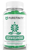 PUREFINITY Ashwagandha Gummies with Vitamin D & Zinc | Relaxation & Mood Support | 60ct