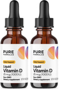 PureFormulas Liquid Vitamin D3 Drops 25 mcg (1,000 IU) – Non-GMO