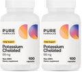 PureFormulas Potassium 99 mg Chelated Capsules – Highly Absorbable, 2-Pack (Non-GMO)