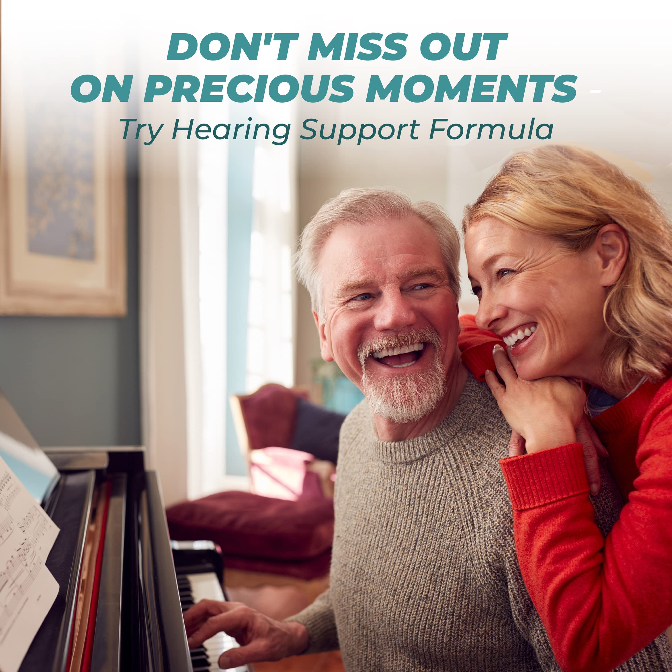 PUREHEALTH RESEARCH Hearing Support Formula – Natural Tinnitus Relief with Flavonoids & Vitamins
