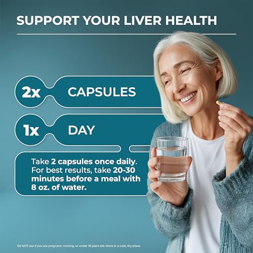 PUREHEALTH RESEARCH Liver Health – Detox & Repair with Artichoke, Milk Thistle & Turmeric | 60 Capsules