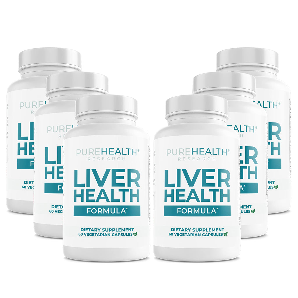 PureHealth Research Liver Health Detox & Cleanse Supplement – Artichoke, Milk Thistle & Dandelion | 360 Capsules