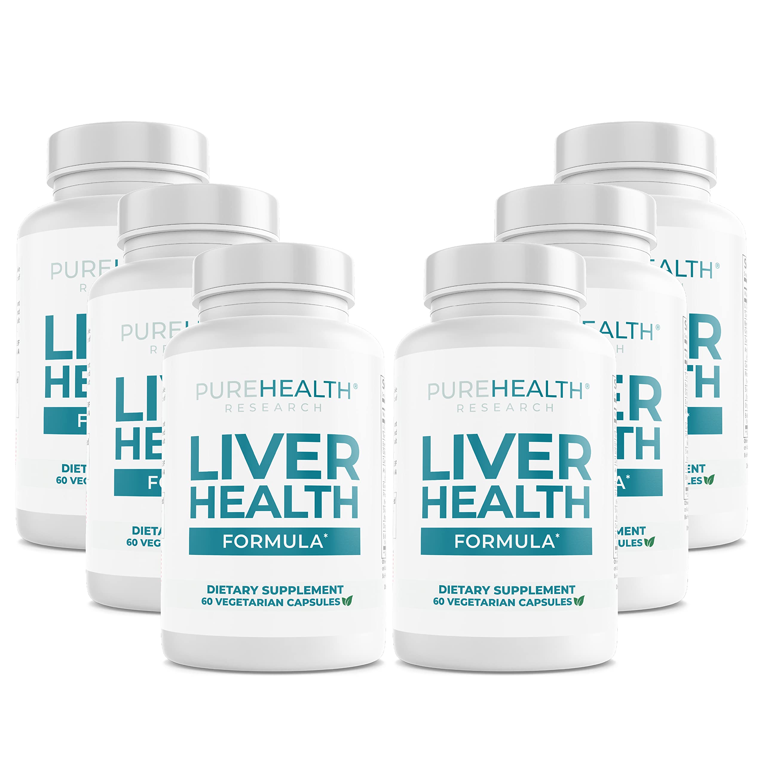 PureHealth Research Liver Health Detox & Cleanse Supplement – Artichoke, Milk Thistle & Dandelion | 360 Capsules