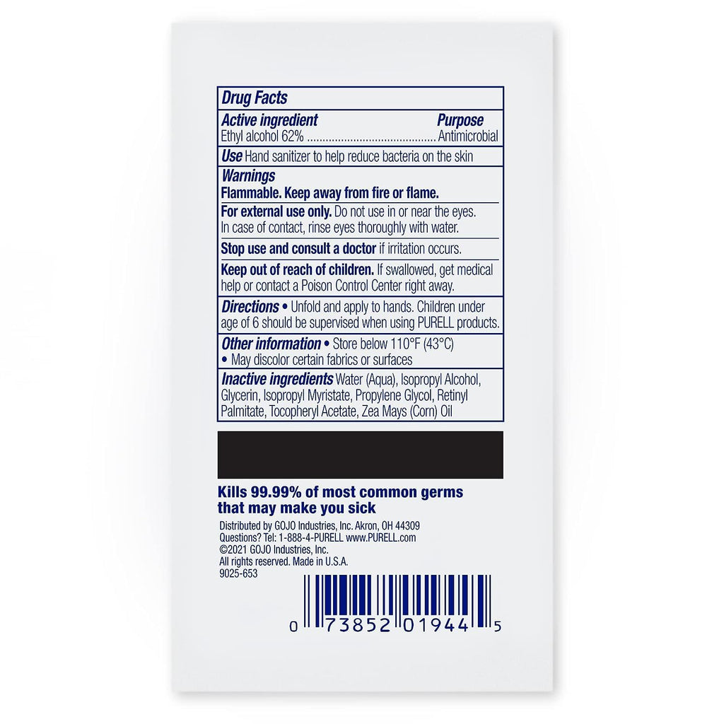 PURELL Cottony Soft Hand Sanitizing Wipes – 1000 Individually Wrapped, Bulk Shipper (9026-1M)