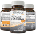 Purely Beneficial Activated Coconut Charcoal 1200mg – 180 Capsules | Digestive Support, Vegan