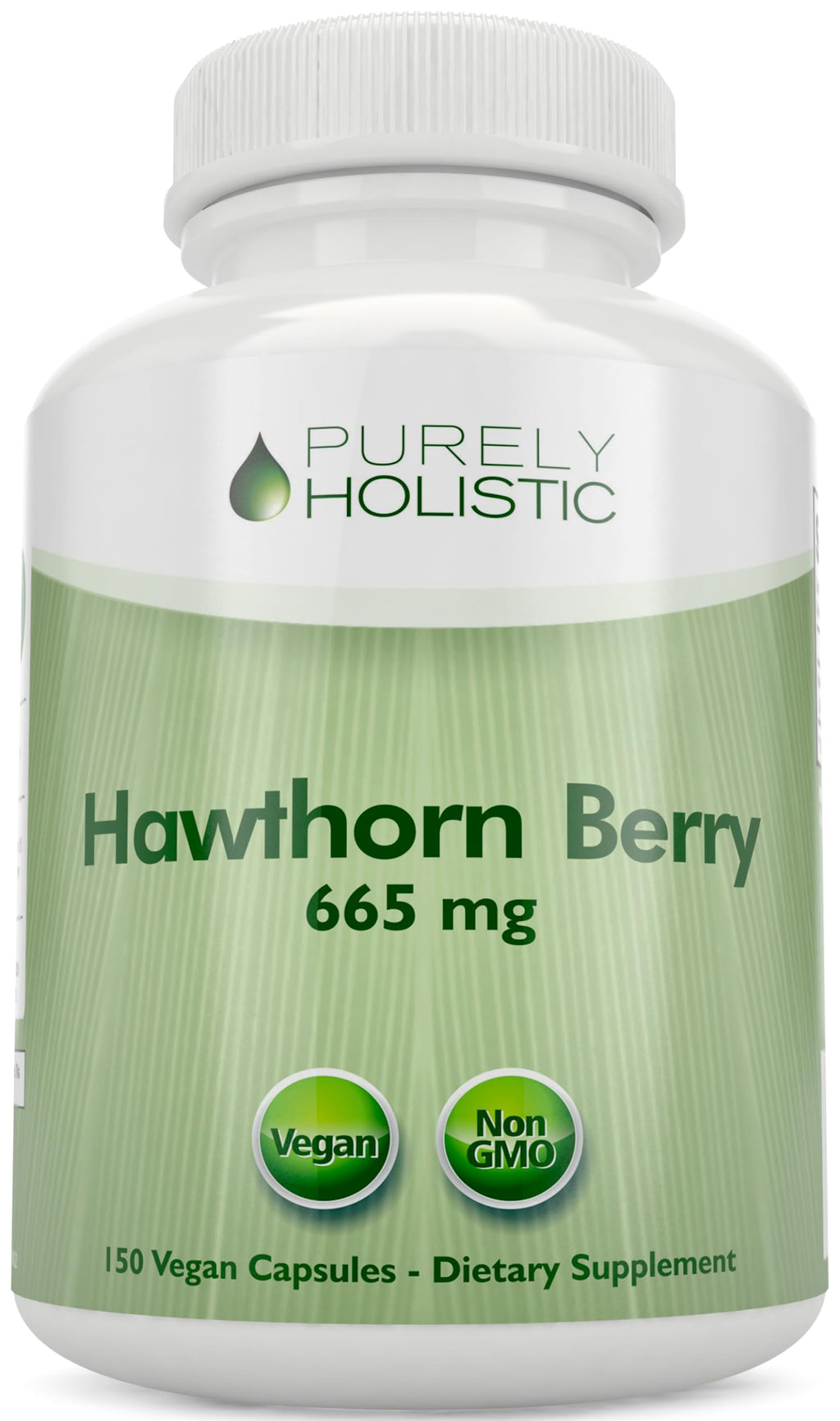 Purely Holistic Hawthorn Berry - 150 Vegan Capsules | 5 Month Supply | High Strength 4:1 Extract | Non-GMO