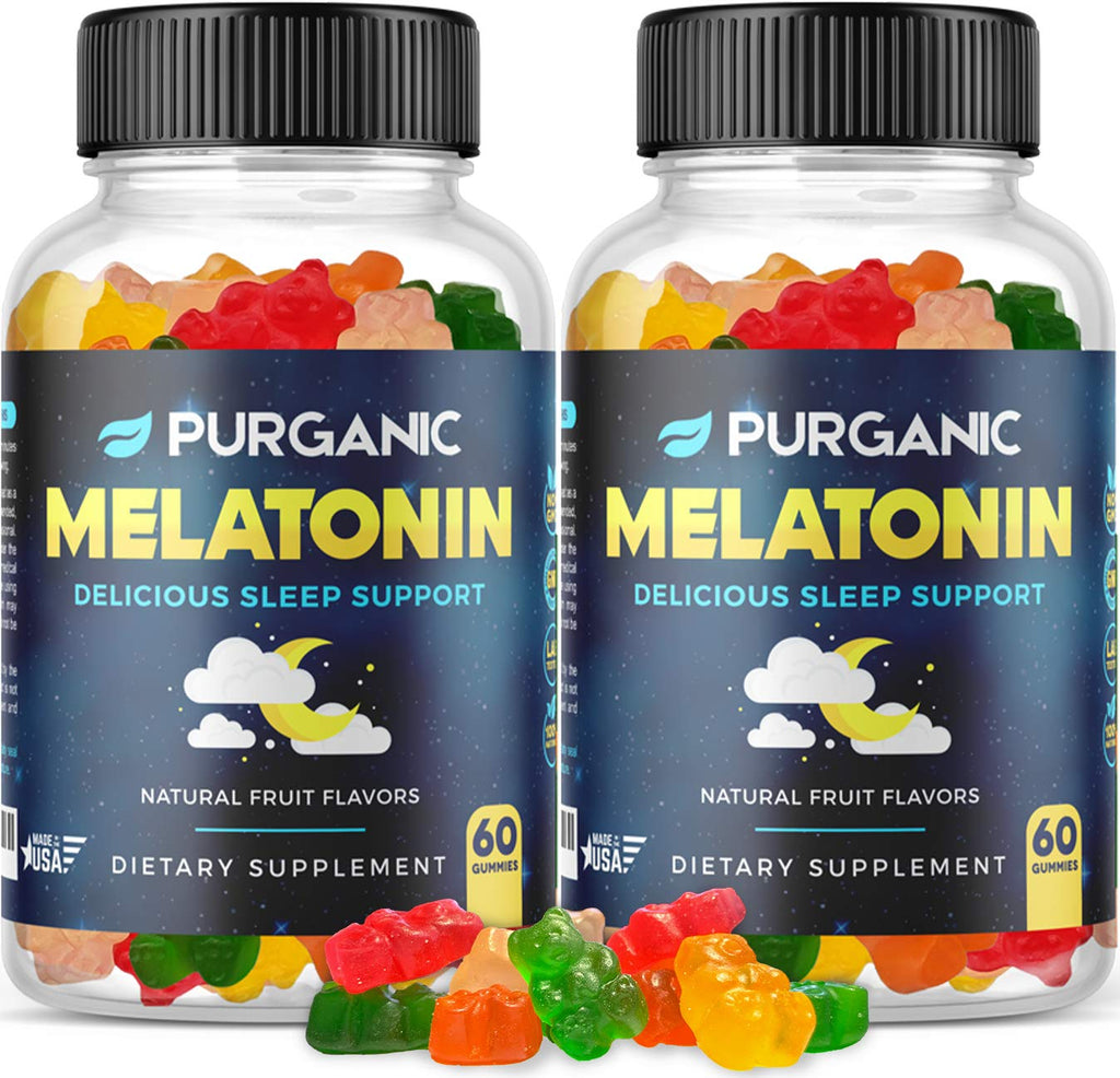 Purganic Melatonin Gummies (2-Pack) – Sleep Aid for Kids & Adults