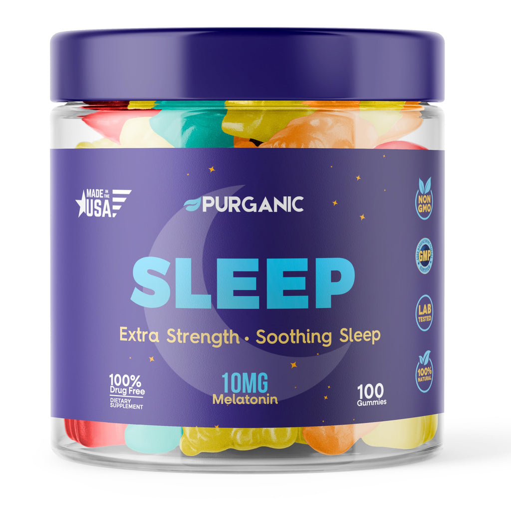 Purganic Melatonin Gummies for Sleep - 100ct