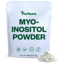 Purisure Myo-Inositol Powder 1kg – Fertility, Hormonal Balance, Ovarian Support | Vegan, Non-GMO | 2000 Servings