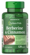 Puritan's Pride Berberine & Cinnamon – 60 Day Capsule Formula