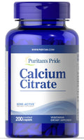 Puritan's Pride Calcium Citrate 200 mg, 200 Count — Calcium Supplement