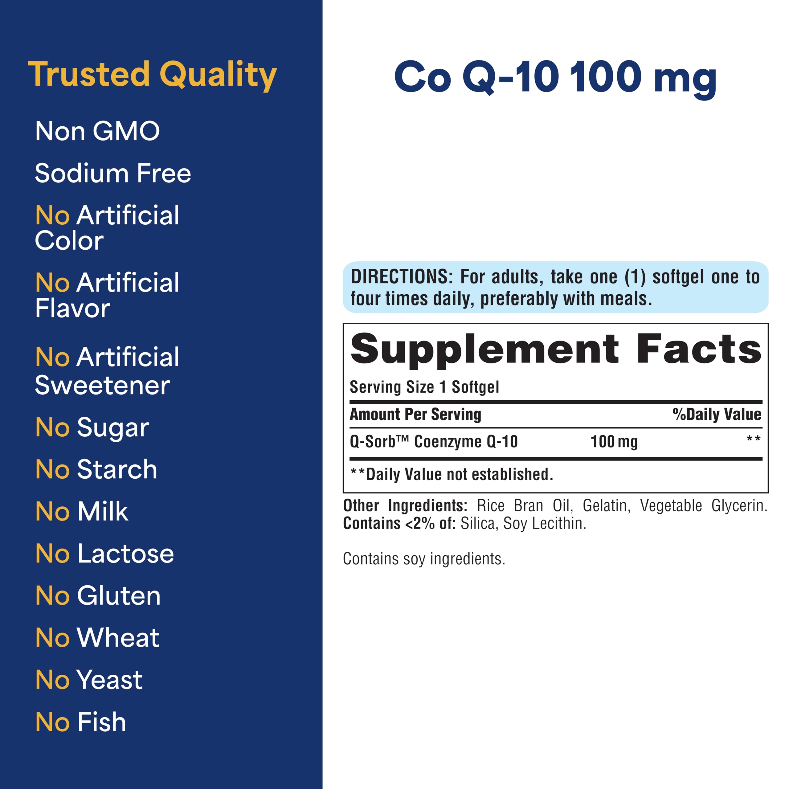 Puritan's Pride CoQ-10 Q-Sorb 100mg – Heart Health & Energy (240 Softgels)