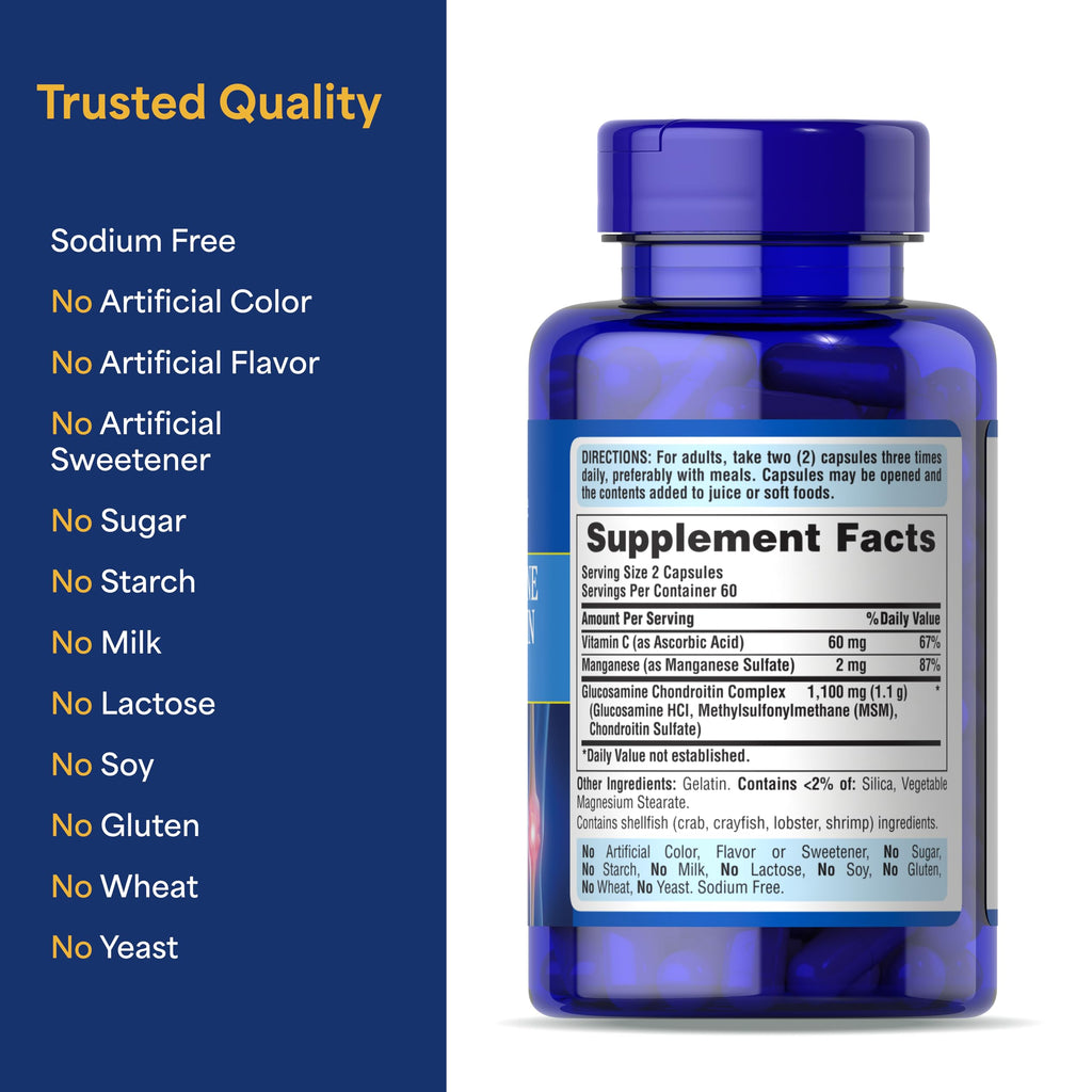 Puritan's Pride Glucosamine Chondroitin Complex – Joint Health, 120 Caps