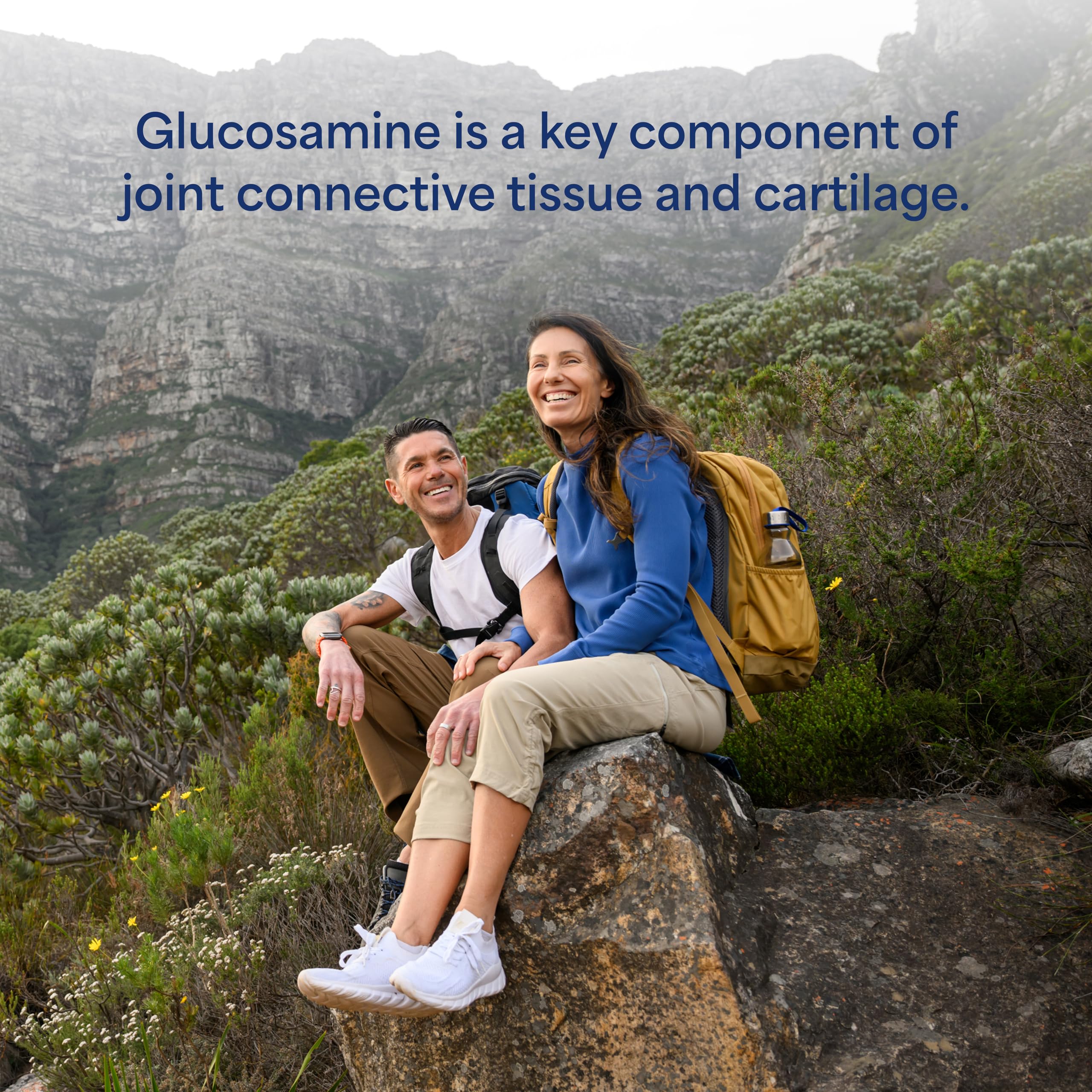 Puritan's Pride Glucosamine HCI 680mg - Joint Formula, 240 Capsules, 80-Day Supply (Men & Women)