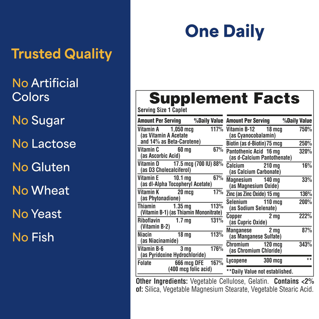 Puritan's Pride One Daily Men's Multivitamin - 100 Caplets
