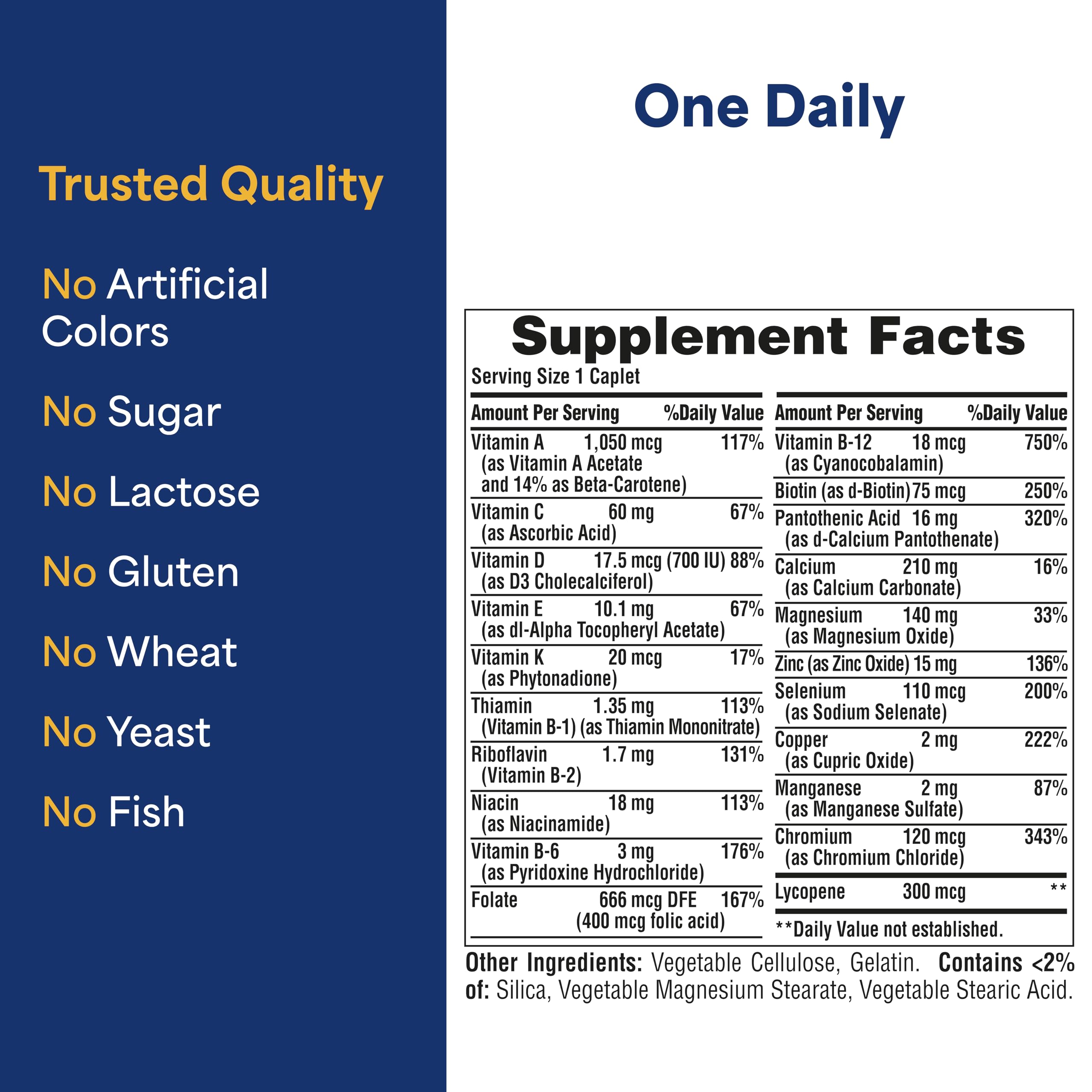Puritan's Pride One Daily Men's Multivitamin - 100 Caplets