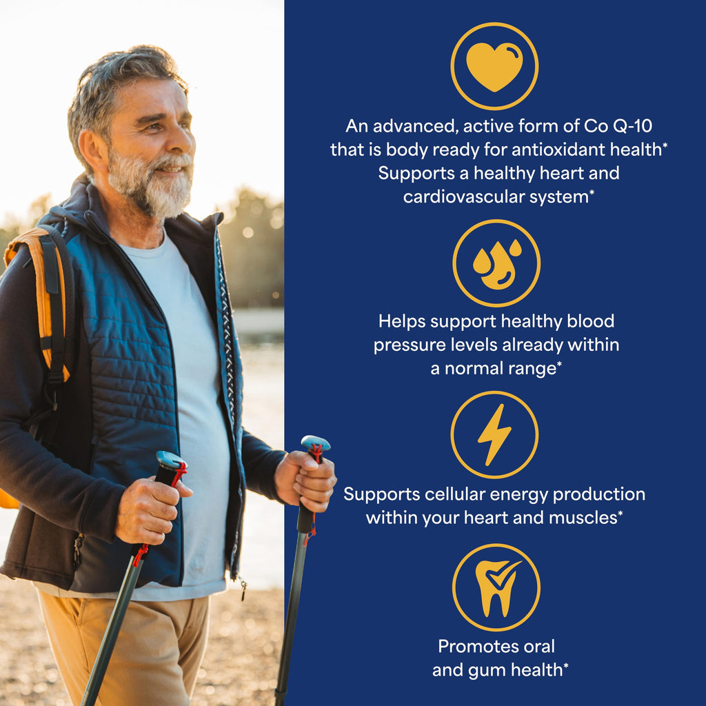 Puritan's Pride Ubiquinol CoQ10 100 mg – 120 Softgels for Heart Health & Energy