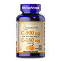 Puritan's Pride Vitamin C-500mg with Rose HIPS & Vitamin E-400 | 100 Softgels