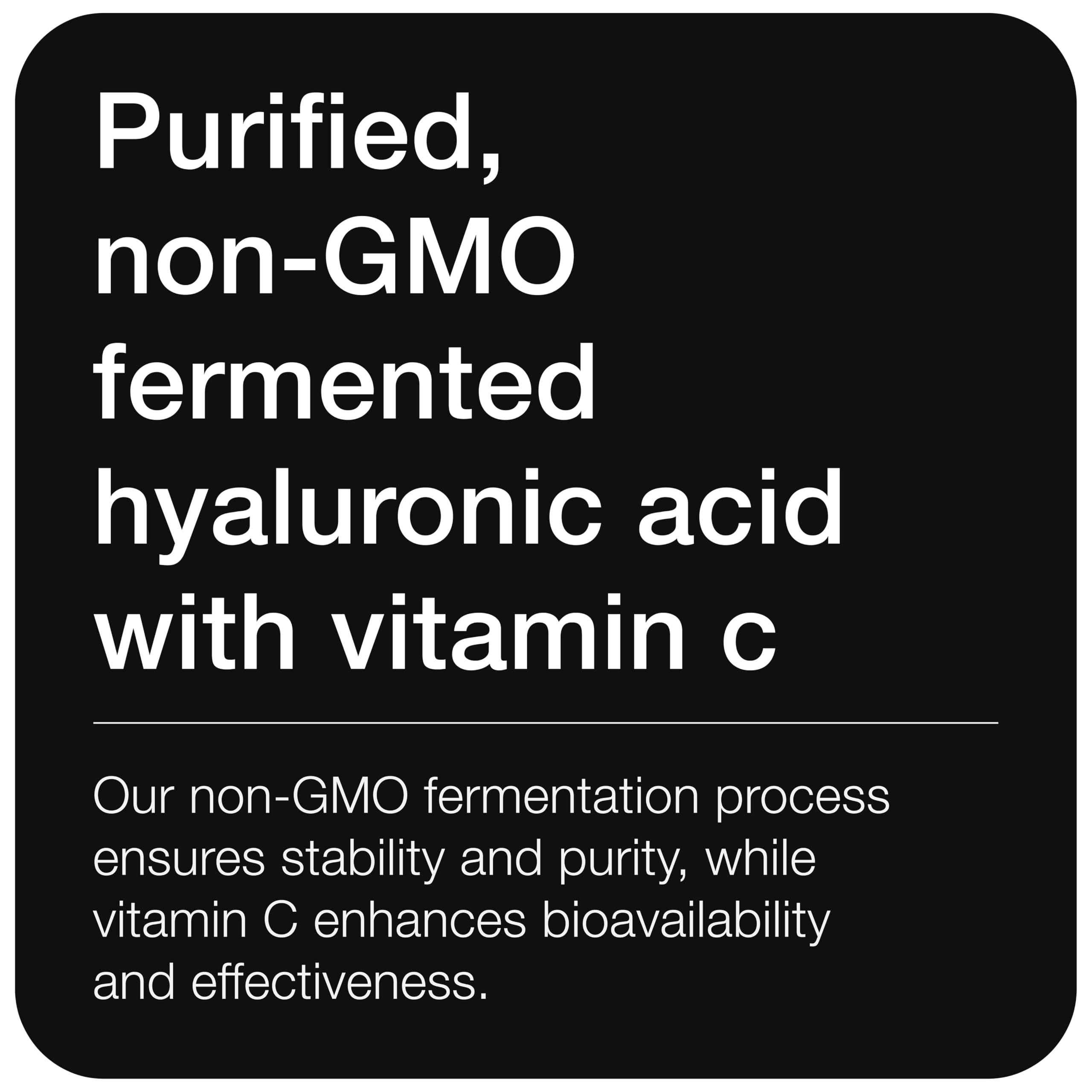 Hyaluronic Acid Supplements – 95% Purity, Fermented, Vitamin C – Lab & Third-Party Tested – 180 Capsules