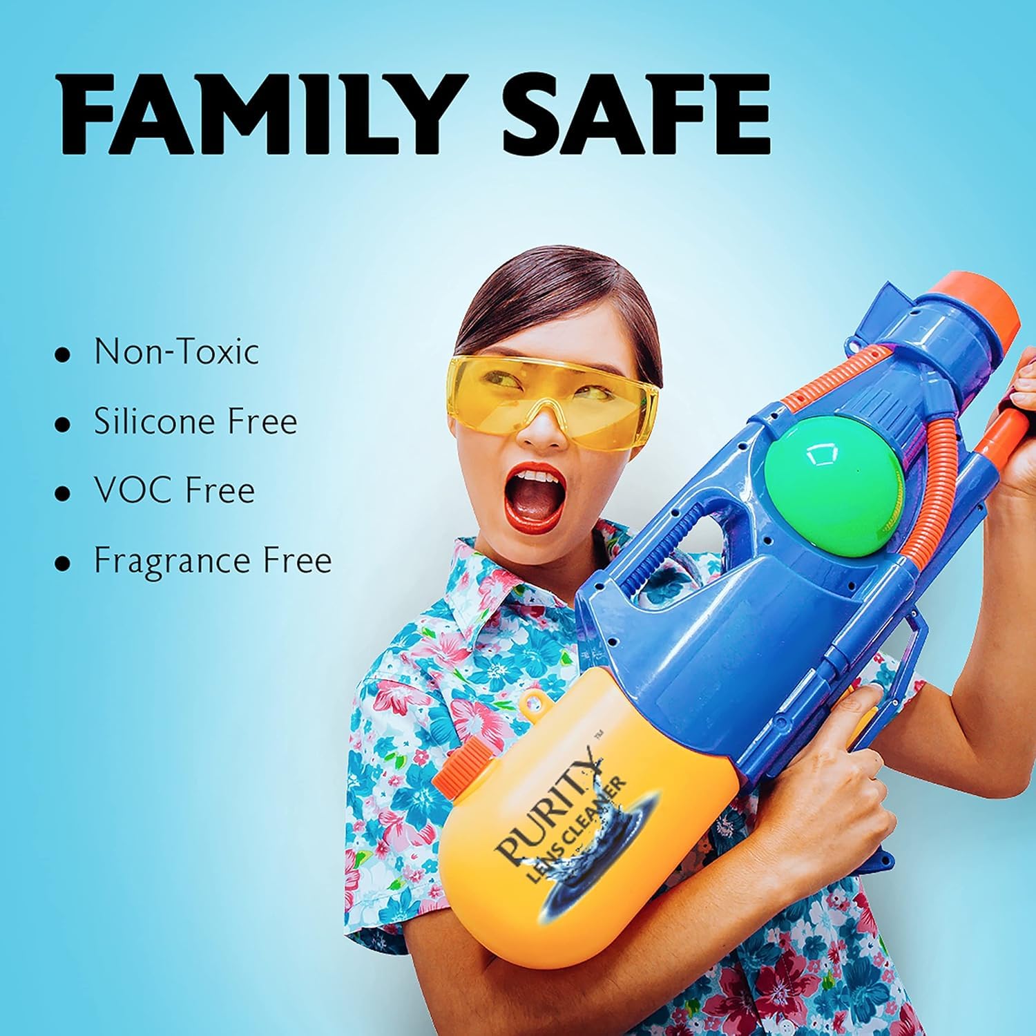 Purity Eyeglass Cleaner Family Pack – Multi-Size Lens Care Kit (1oz, 2oz, 4oz, 8oz)