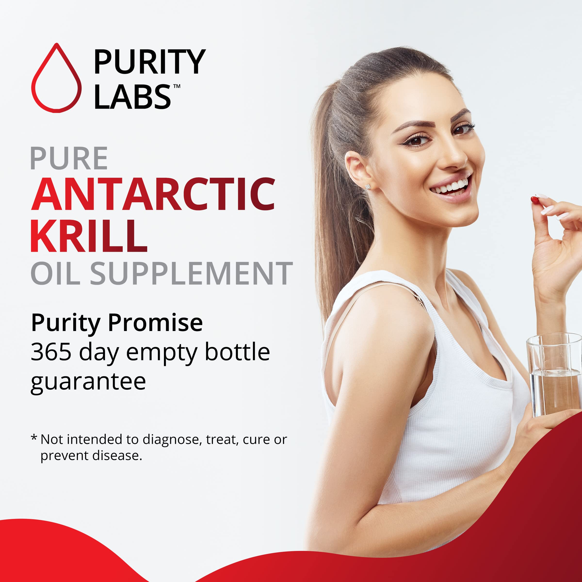 Purity Labs Antarctic Krill Oil 2000mg + Astaxanthin – Omega-3 (EPA/DHA) 60 Softgels