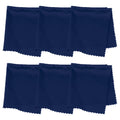 Purity Microfiber Lens Cleaning Cloth - 6 Pack, Dark Blue | Machine Washable & Lint-Free