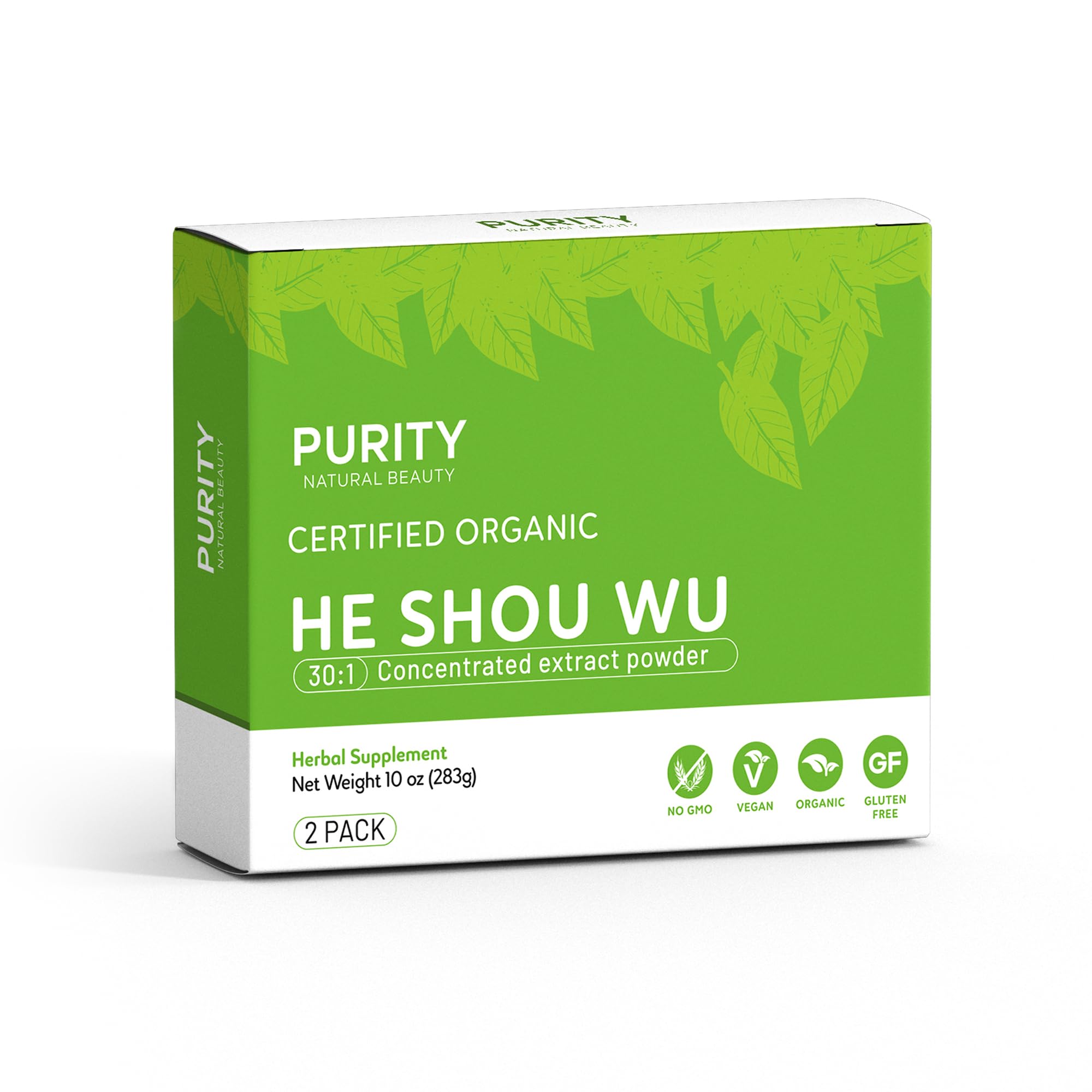 Purity Natural Beauty Organic He Shou Wu 5oz | 30:1 Fo-ti Extract