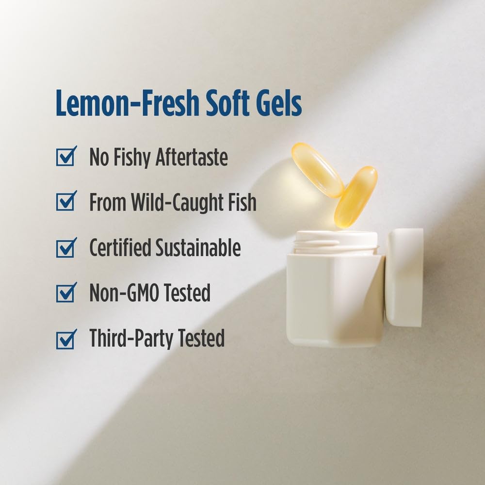 Nordic Naturals ProOmega 2000 Lemon Flavor – 120 Soft Gels, 2150 mg Omega-3
