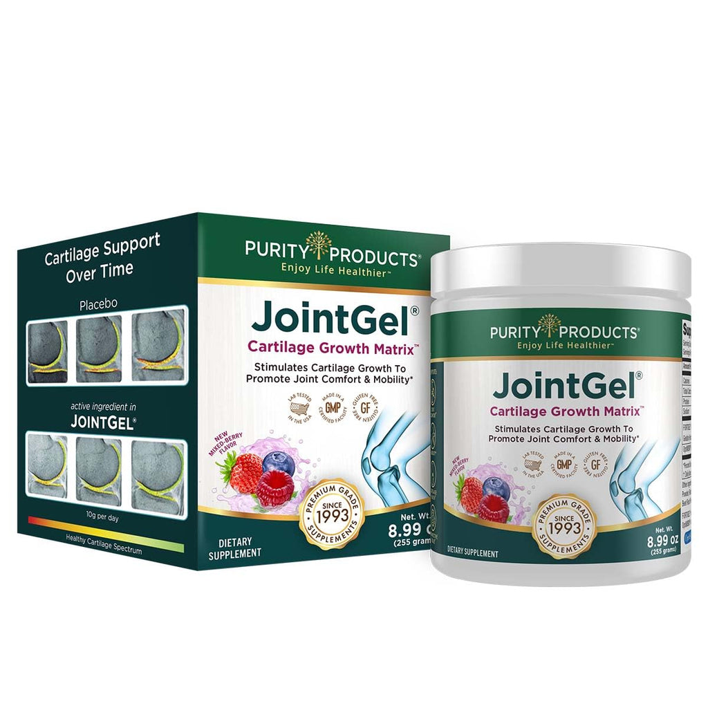 Purity Products JointGel Formula – Collagen Peptides + MSM, Berry Powder, 30 Day Supply