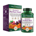 Purity Products Women’s Perfect Multi Balanced Multivitamin – 120 Tablets | Urinary Tract, Immune, Bone & Muscle Health