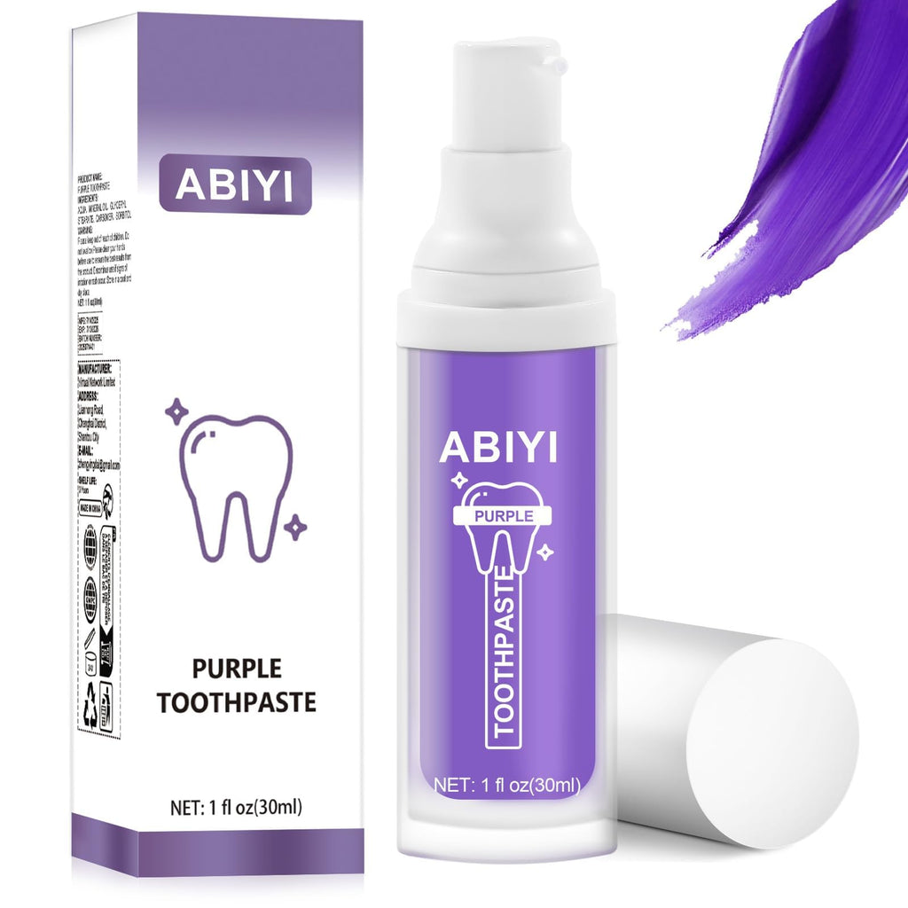 Purple Toothpaste for Teeth Whitening – Gentle Enamel-Safe Formula, Stain Removal & Gum Care