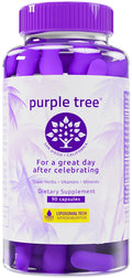 Purple Tree Post-Celebration Wellness Supplement | Liposomal DHM & Glutathione | 90 Pills