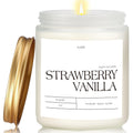 Putart Strawberry Vanilla Soy Candle – 9oz Aromatherapy, Non-Toxic