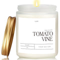 Putart Tomato Vine Candle – Natural Soy Wax Aromatherapy 9oz | Non-Toxic, Stress-Relief Jar