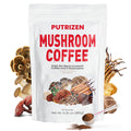 PUTRIZEN Mushroom Coffee with 6 Adaptogenic Mushrooms & MCT - 30 Servings