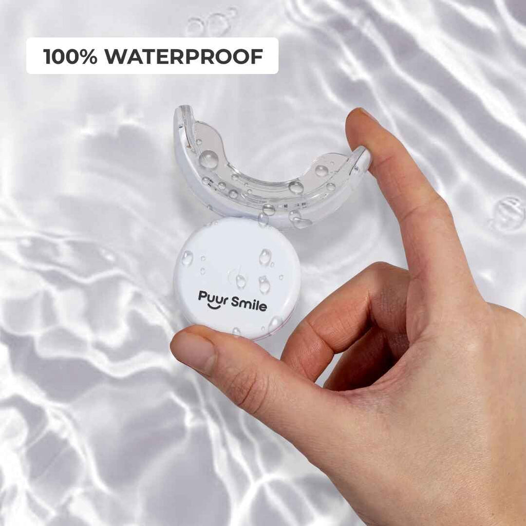 Puur Smile Teeth Whitening Kit - LED Light, Gel, Remineralization for Sensitive Teeth