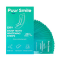 Puur Smile Proffesional Teeth Whitening Strips - 14 Treatments Kit | Peroxide Free, Enamel Safe, Non-Slip Dry Strip Technology (Mint)