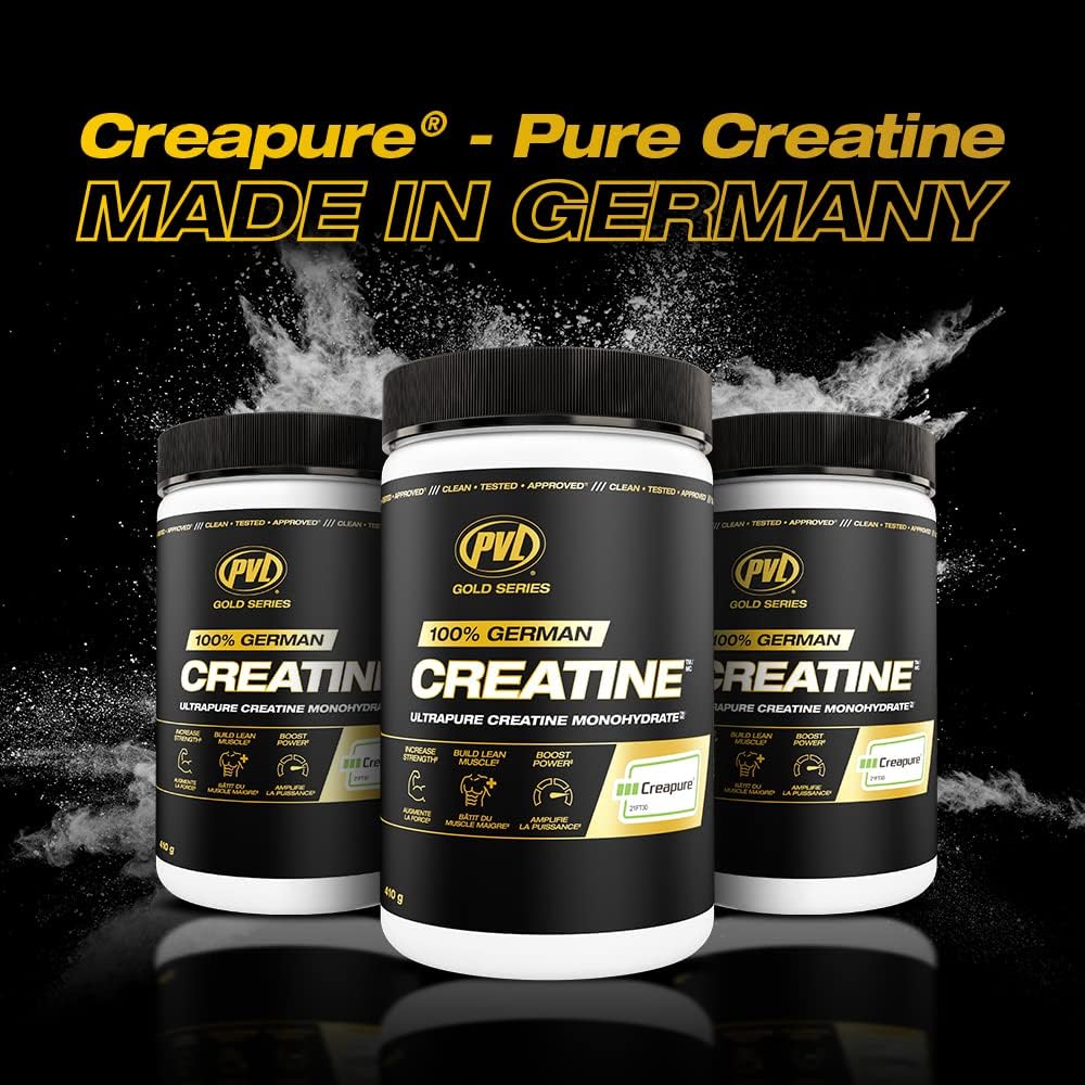 PVL Creapure Creatine – 100% Pure German Creatine Monohydrate Powder | 410 g / 82 Servings