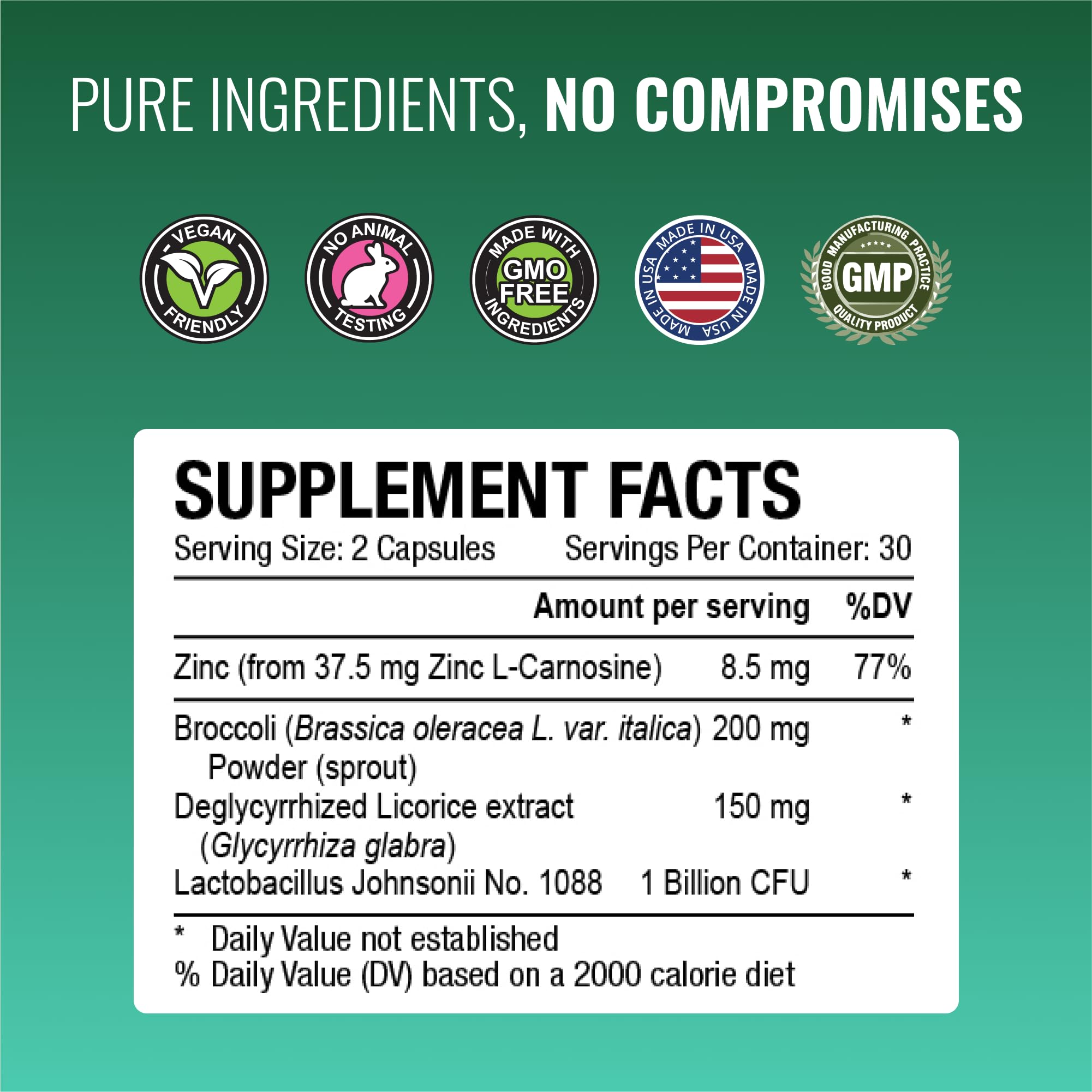 Approved Science Pyloriprin - Advanced Digestive Support for a Healthy Stomach (180 Vegan Capsules)