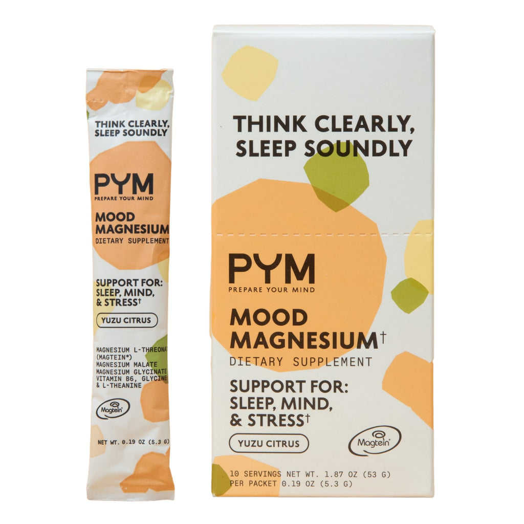 PYM Mood Magnesium Packets (10 Servings) – Magnesium Glycinate, L-Threonate & Malate for Stress & Mood